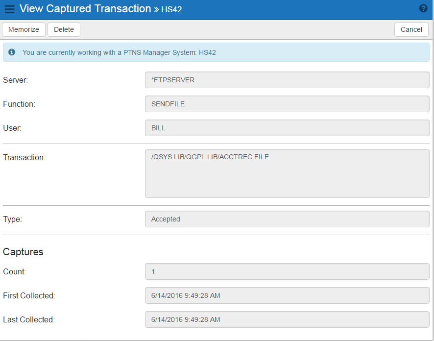 Example 1: Rejecting All Transactions Except a Specific Transaction ...