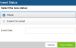 The Insert Status page where you select the status to manually apply to a prerequisite event.