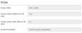 Show the options under the Group section on the Job page.