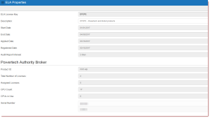 An example of the ELA Properties page.