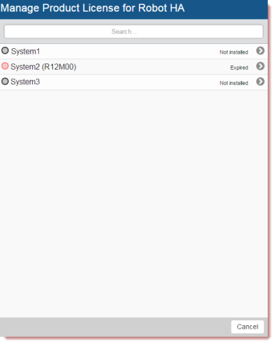 The Manage Product License screen for a HelpSystems product.