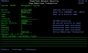 Copy a Memorized Transaction
