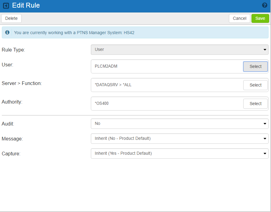 Adding the Initial Rule Set