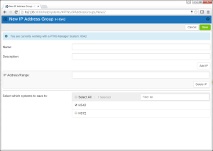 New/Edit IP Address screen