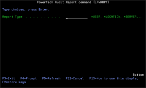 Powertech Audit Report Command panel