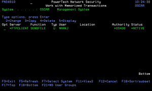 Work with Memorized Transactions panel