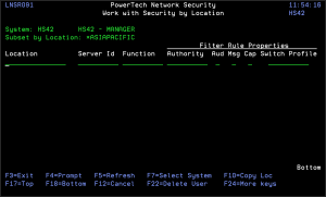 Work with security by location