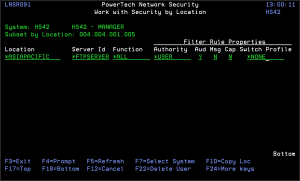 Work with Security by Location