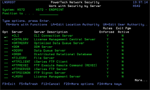 Work with Security by Server panel