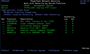 Work with Server Functions panel