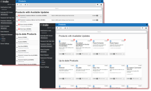 The Products page in card view and list view.