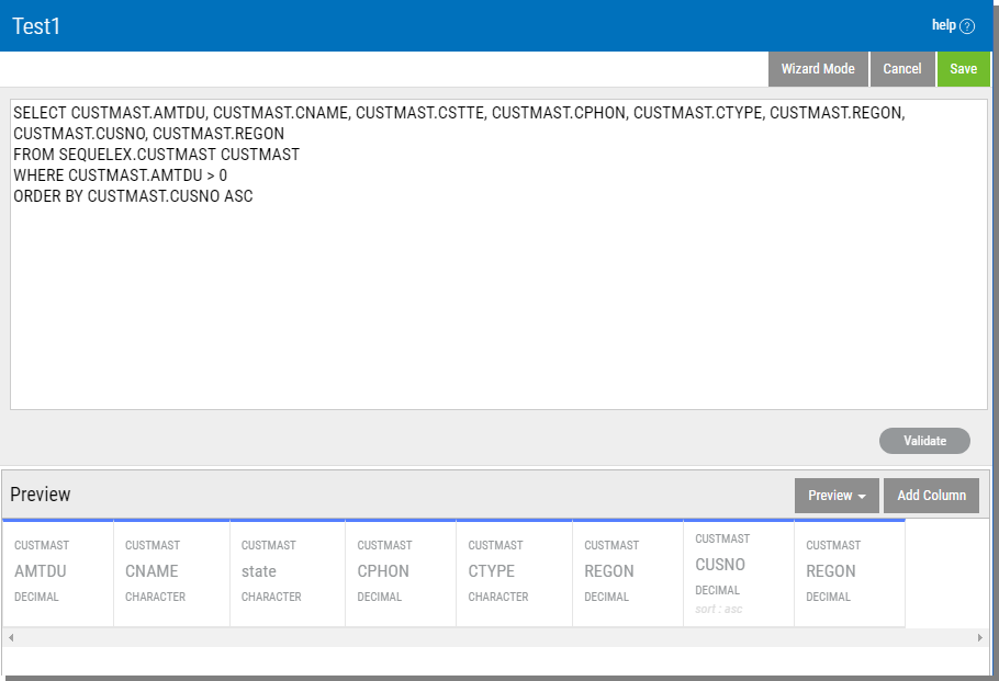 Create a New Query