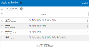 The Assigned Profiles page.