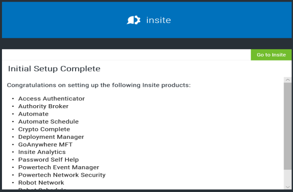 The Choose Components window during installation of HelpSystems Insite.