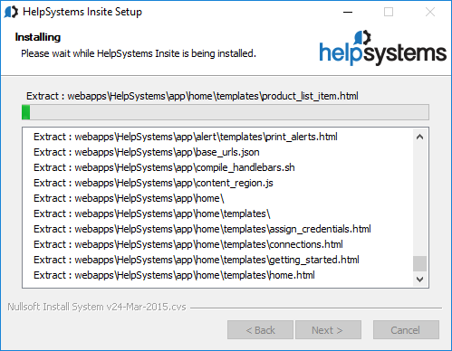 The window where you create a 'helpsystemsweb' user during installation.