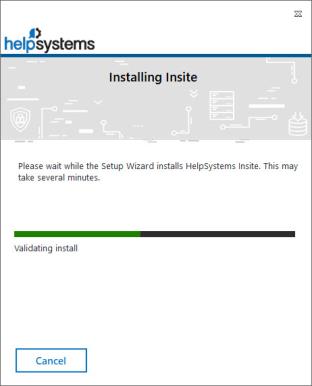 The window where you create a 'helpsystemsweb' user during installation.