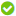Green check mark icon.