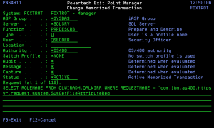 Change a Memorized Transaction panel
