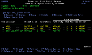 Work with Object Rules by Location