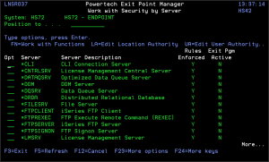 Work with Security by Server panel