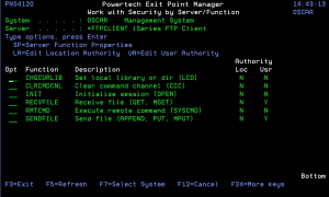 Work with Server Functions panel