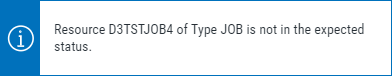 The message you receive when you check the status of a resource monitor.