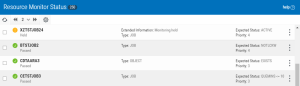 The Resource Monitor Status window.