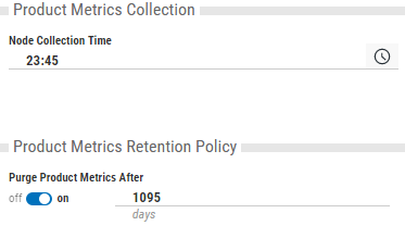 The Product Metrics section.